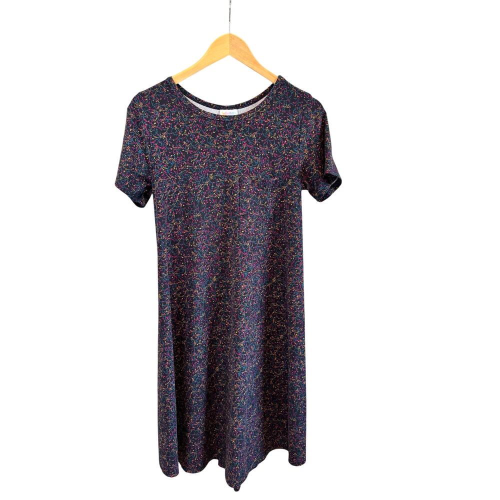 LuLaRoe Women's XS Short Sleeve Printed Casual Dress